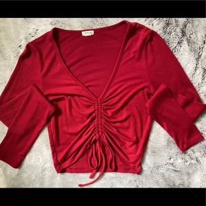 Long Sleeve Ruched Top